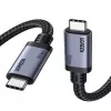UGREEN USB4 USB-C – USB-C kaabel 240W 40Gbps 16K@60Hz 80Gbps Thunderbolt 4 ühilduv 1m nailonist punutud