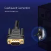 UGREEN VG101 VGA isane-isane kaabel 3M – kullatud, kahekordse ferriitsüdamikuga, Full HD 1080p