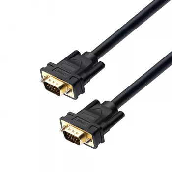 UGREEN VG101 VGA isane-isane kaabel 3M – kullatud, kahekordse ferriitsüdamikuga, Full HD 1080p