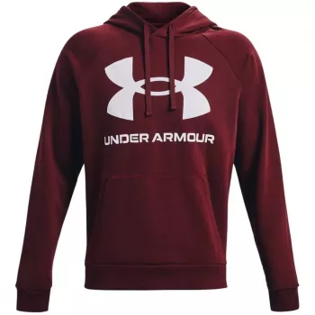 Under Armour meeste Rival Fleece suure logoga HD dressipluus küünipunane