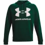 Under Armour meeste Rival fliisist suure logoga kapuutsiga dressipluus roheline