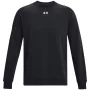 Under Armour Meeste Rival Fleece ümmarguse kaelusega dressipluus must 1379755 001