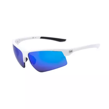 Under Armour UA Clutch Päikeseprillid – Meeste Sportlik Wrap-Around – Must Raam Suitsulääts 71/09/130 mm