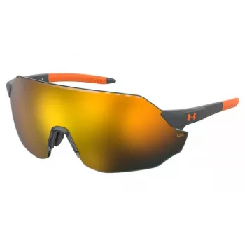 Under Armour UAHALFTIMEF2M Unisex Päikeseprillid - Must raam, Hall lääts, 65mm läätse laius, 120mm sääre pikkus