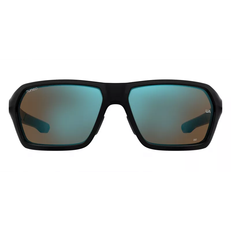 Under Armour UARECON807G4W meeste spordipäikeseprillid - mattmust raam, hall polariseeritud lääts, 64/17/125 mm
