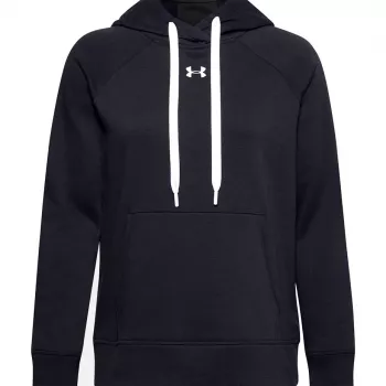 Under Armour naiste Rival Fleece Hb kapuutsiga dressipluus, must 1356317 001