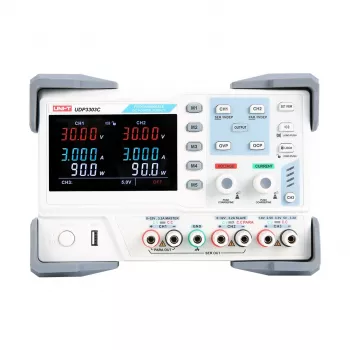 Uni-T UDP3303C Kolme väljundiga programmeeritav alalispinge toiteallikas, 3 kanalit, 0-30V, 0-3A, 195W