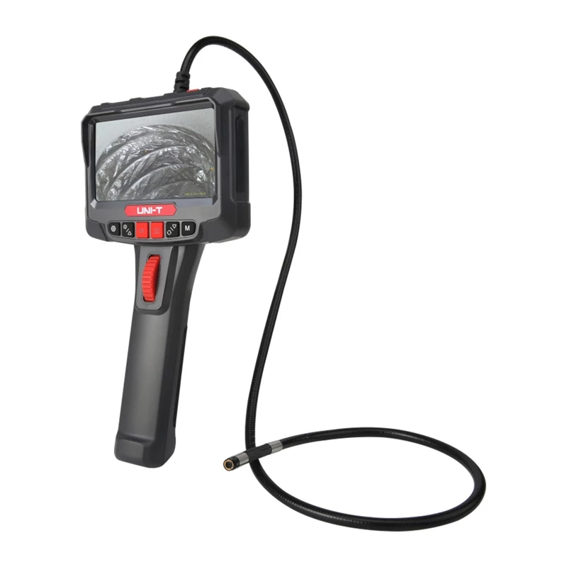 UNI-T UT663B-2m tööstuslik boreskoop 4,3-tollise IPS-ekraaniga, 5,5mm IP67 sond, 1080P kaamera, 2m pooljäik kaabel, 6 LED-tuld, 2600mAh aku