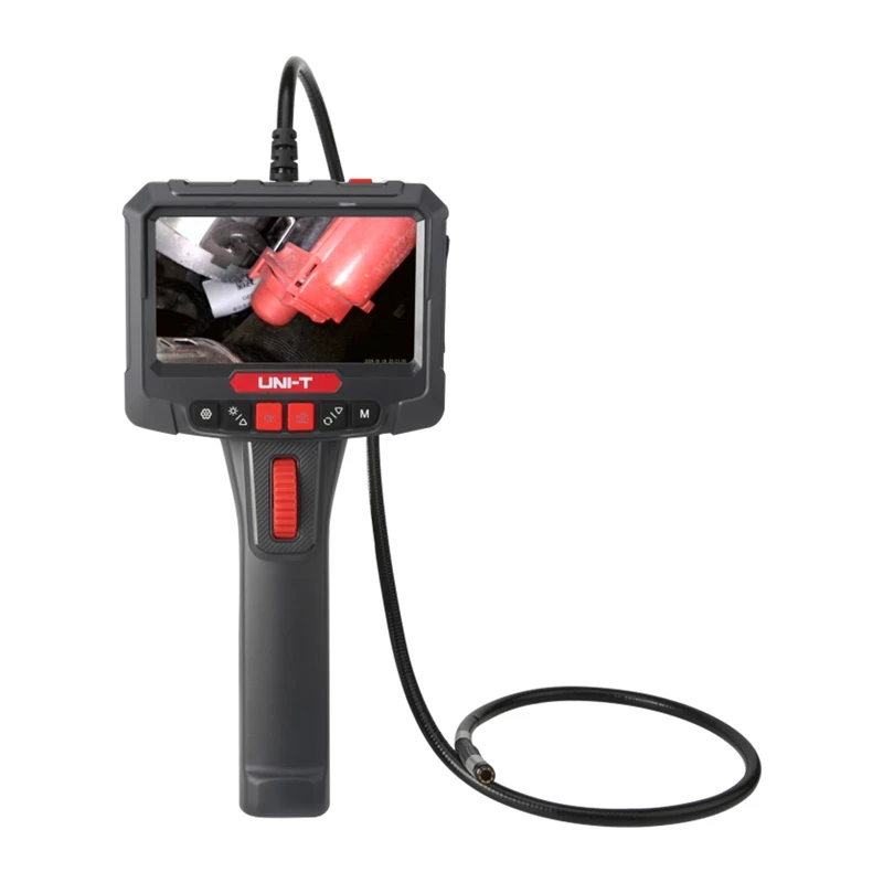 UNI-T UT663B-2m tööstuslik boreskoop 4,3-tollise IPS-ekraaniga, 5,5mm IP67 sond, 1080P kaamera, 2m pooljäik kaabel, 6 LED-tuld, 2600mAh aku