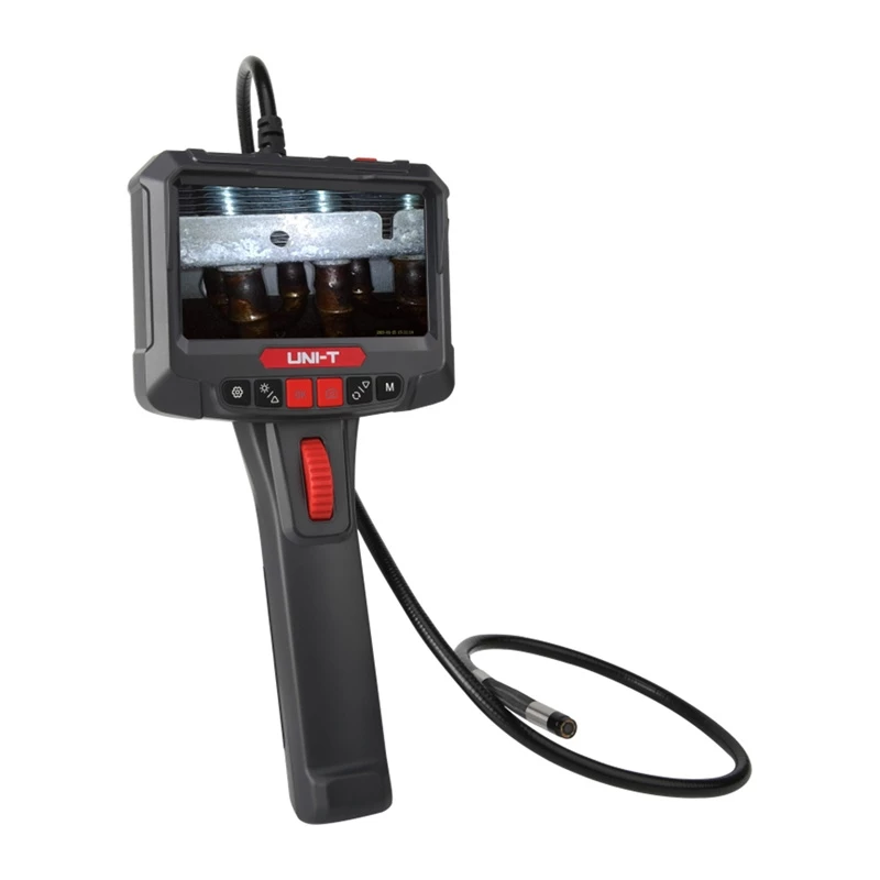 UNI-T UT663B-2m tööstuslik boreskoop 4,3-tollise IPS-ekraaniga, 5,5mm IP67 sond, 1080P kaamera, 2m pooljäik kaabel, 6 LED-tuld, 2600mAh aku