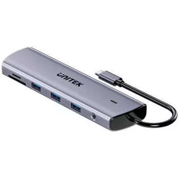 Unitek 4-pordiline USB 3.0 jaotur 30cm kaabliga, hall