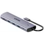 Unitek 4-pordiline USB 3.0 jaotur 30cm kaabliga, hall