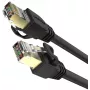 UNITEK Cat.7 SSTP Ethernet patch-kaabel RJ45, 0,5m, hall, 10Gbps, 600MHz, kullatud
