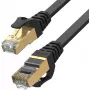 UNITEK Cat.7 SSTP lame Etherneti patškaabel 1m must RJ45 10Gbps 600MHz