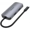 Unitek D1051A USB-C Hub 1x USB 3.0, VGA, 2x HDMI, Power Delivery ja MST-ga