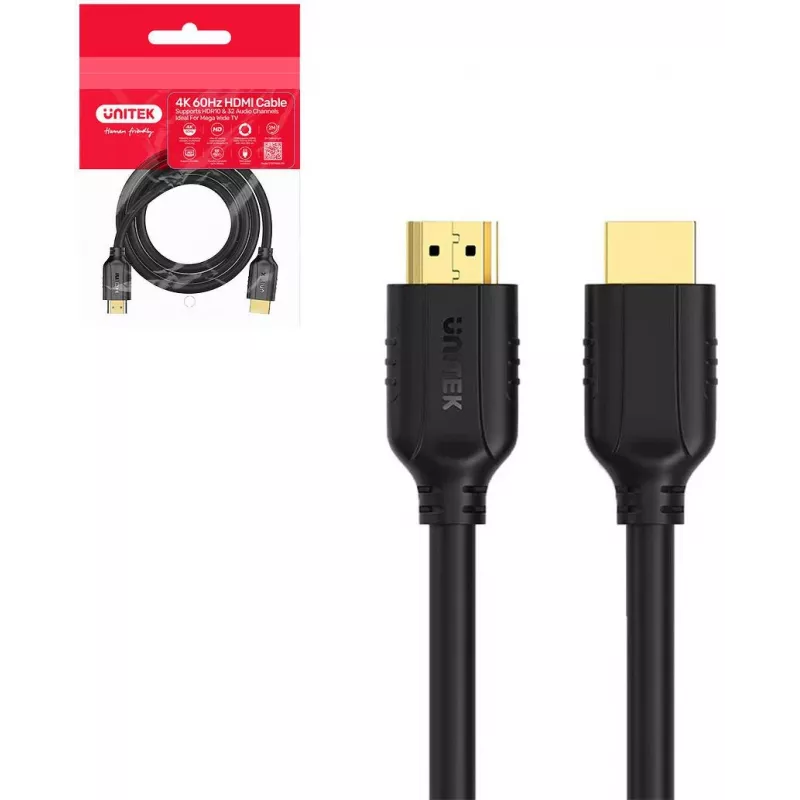 UNITEK HDMI 2.0 kaabel 0,3 m 4K 60 Hz HDR ARC