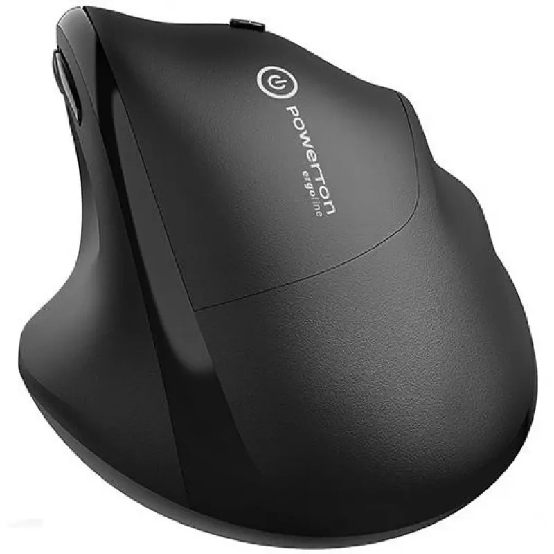 UNITEK Powerton ERGO CLOE traadita hiir – must, 1600 DPI, paremakäeline ergonoomiline disain