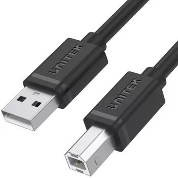 UNITEK USB 2.0 Type-A isane – Type-B isane kaabel 2m must