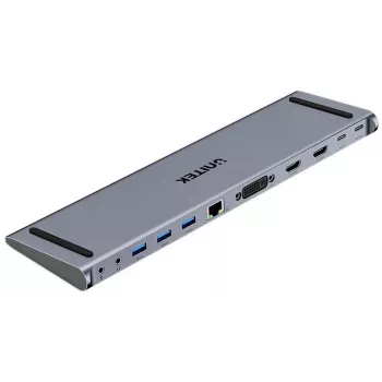 UNITEK USB-C dokkimisjaam DisplayLink 4K@30Hz 5Gbps PD 100W