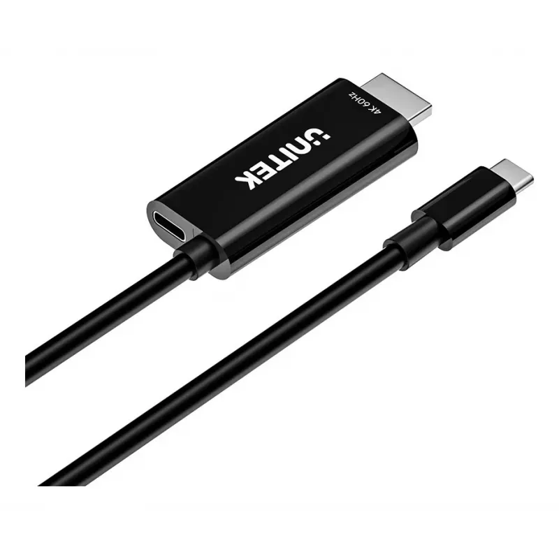 UNITEK USB-C to HDMI 4K@60Hz Cable with USB-C PD 100W