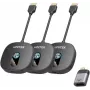 UNITEK Wireless HDMI 1080p AV Signal Transmitter System, 1 Transmitter + 2 Receivers, Black