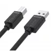 UNITEK Y-C430GBK USB 2.0 A isane B isane kaabel 1m must