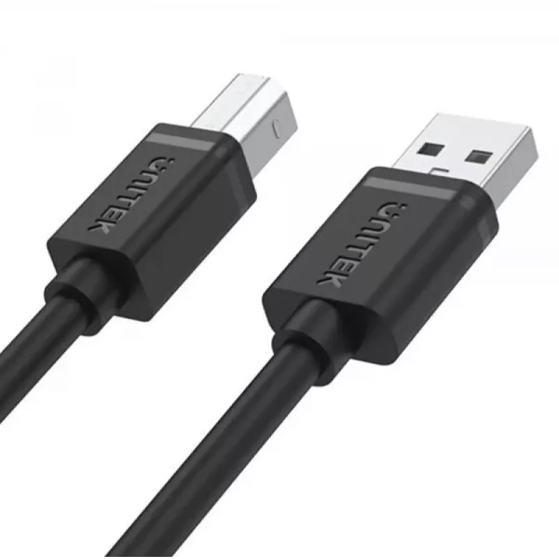 UNITEK Y-C430GBK USB 2.0 A isane B isane kaabel 1m must