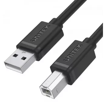 UNITEK Y-C430GBK USB 2.0 A isane B isane kaabel 1m must