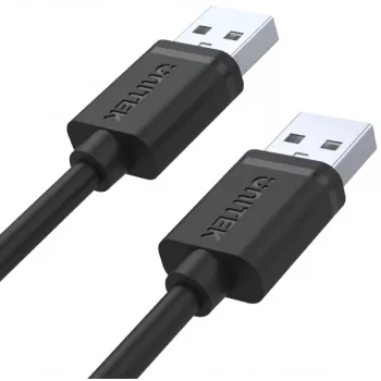 UNITEK Y-C442GBK USB 2.0 Type-A isane Type-A isane kaabel 1,5m must