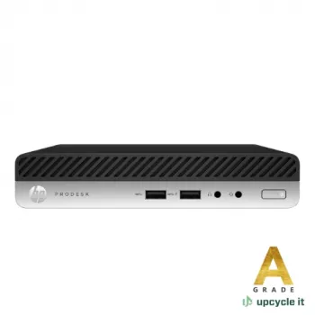 Upcycle IT HP ProDesk 400 G4 DM Desktop Mini PC - Intel Core i5-7500T, 8GB RAM, 256GB SSD, Windows 10 Pro, must