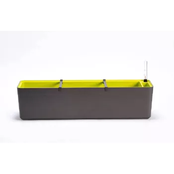 URBALIVE BERBERIS isekastuv ristkülikukujuline lillepott 80 x 20 cm, hall-pruun