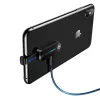 USAMS Lightning Dual Adapter with LED Light SJ357 Black