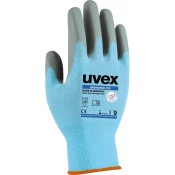 Uvex 60080 Kaitsekindad suurus 12 sinine/hall Aqua-Polymer vahtkattega 6008012