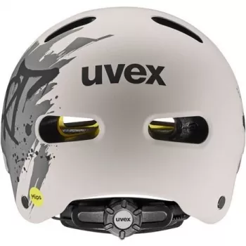 UVEX Kid 4 Style MIPS laste jalgrattakiiver, Dirt Warm Grey