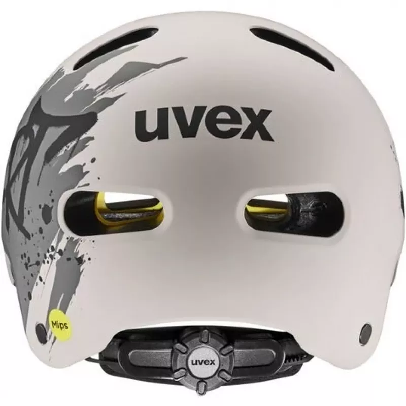 UVEX Kid 4 Style MIPS laste jalgrattakiiver, Dirt Warm Grey