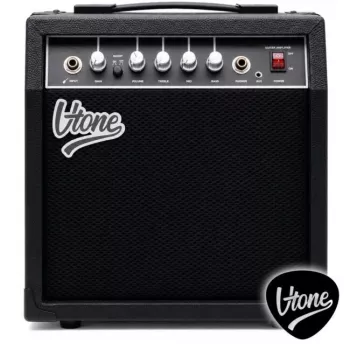 V-TONE AMP40 40W elektrikitarri kombovõimendi 10-tollise kõlariga, 2 kanaliga, reverb, 3-ribaline EQ, kõrvaklapiväljund, aux-sisend
