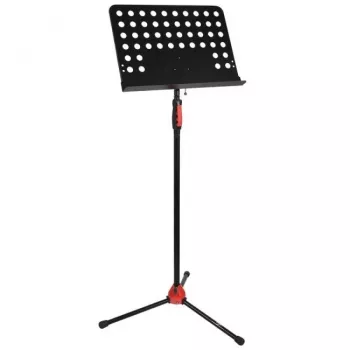 V-TONE DELUXE P1 Reguleeritav noodialus laulutekstidele ja noodilehtedele, kokkupandav kolmjalaga alus koos kandekotiga, must
