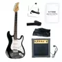 V-TONE ESST39 BK Elektrikitarr 4/4 Stratocaster Must