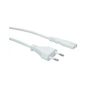 VALUE toitejuhe – Europlug pistikust IEC 60320 C7 pistikupessa, 1 m, valge