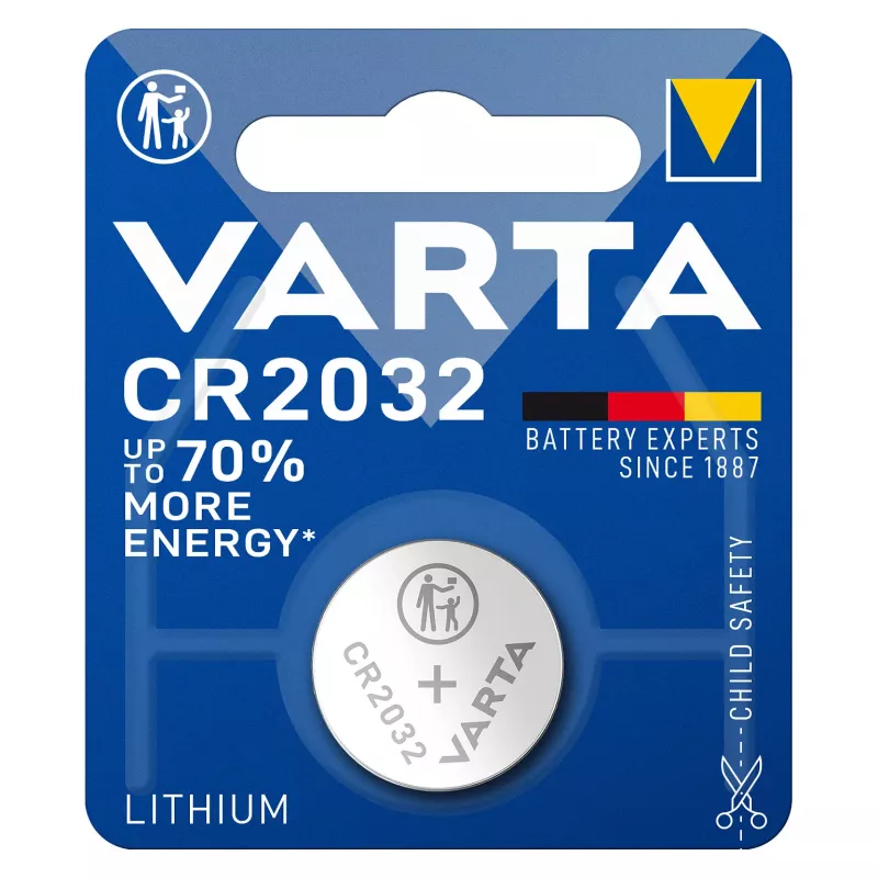 VARTA CR2032 liitiumnööpelement 3V 230mAh (10-pakk)