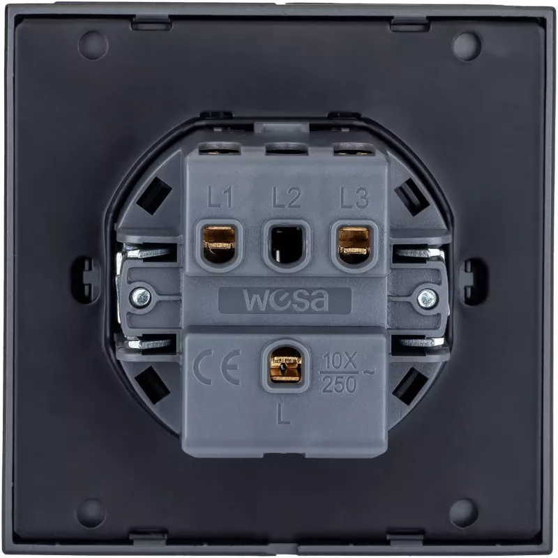 VCX CC TR 01 üksik hall WESA-pistik – kruviklemm, 32 A, 450 V