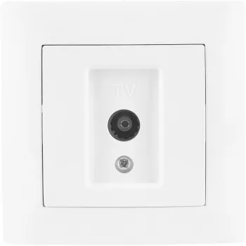 VCX LC 43 Sissepandav RTV/SAT otsapistik 3 väljundiga (TV, raadio, SAT) - valge
