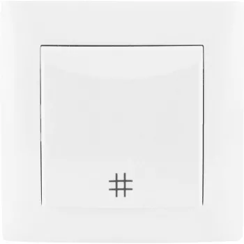 VCX WESA LC 01A ristühendus, valge, 10x10 mm kaablikanal