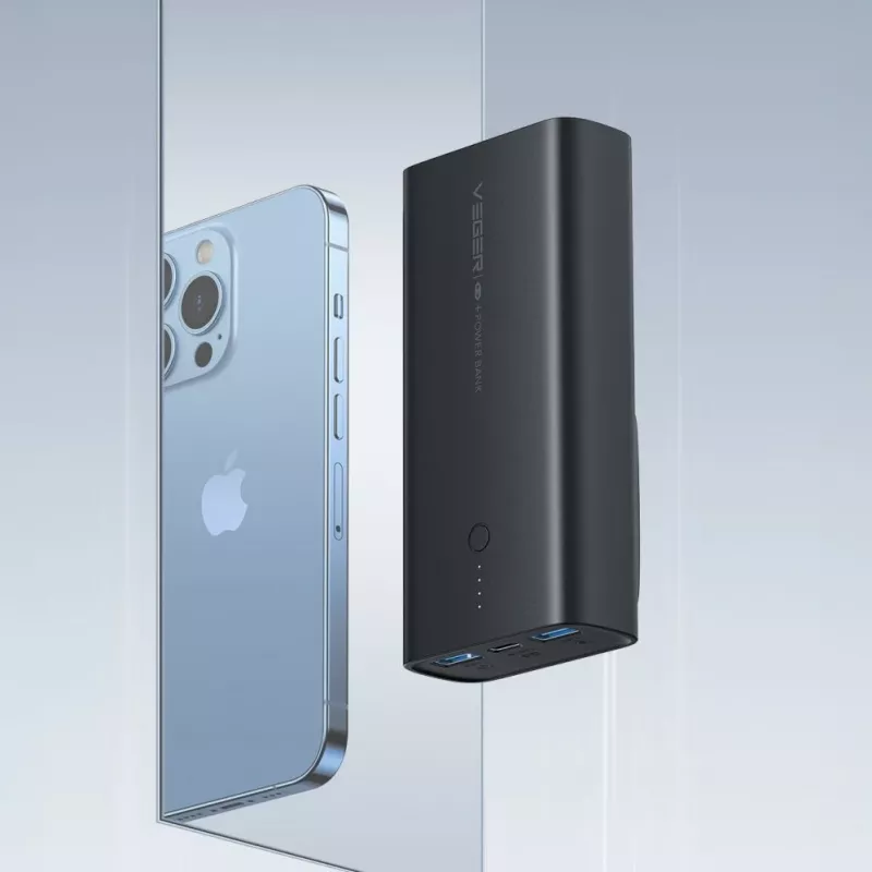 Veger ACE100 W1146 10000mAh 20W PD QC3.0 Power Bank - Must