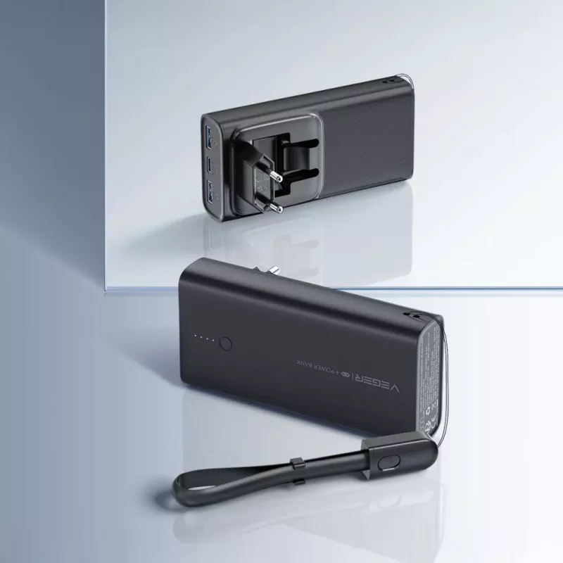 Veger ACE100 W1146 10000mAh 20W PD QC3.0 Power Bank - Must