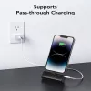 Veger PlugOn Power Bank (W0558P) 5000 mAh 20W PD QC3.0 sisseehitatud Lightning-pistikuga must