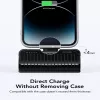 Veger PlugOn Power Bank (W0558P) 5000 mAh 20W PD QC3.0 sisseehitatud Lightning-pistikuga must