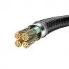 Veger V105 USB-A to Lightning kaabel 1,2 m must 2,4A laadimine ja sünkroonimine