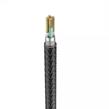 Veger V105 USB-A to Lightning kaabel 1,2 m must 2,4A laadimine ja sünkroonimine