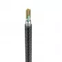 Veger V105 USB-A to Lightning kaabel 1,2 m must 2,4A laadimine ja sünkroonimine